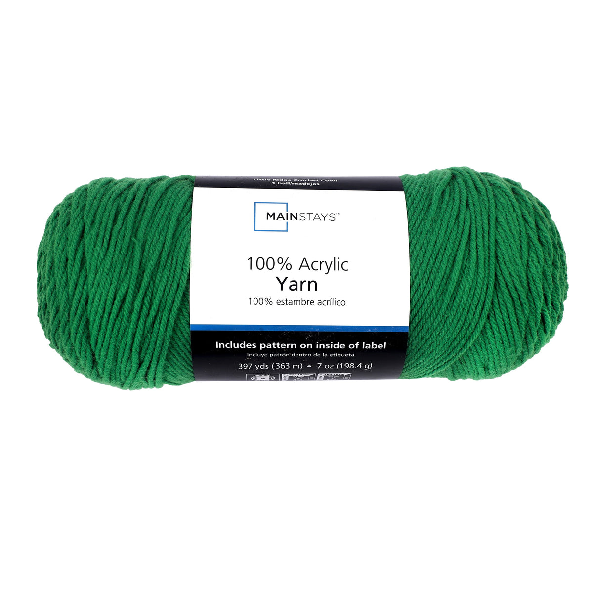 Mainstays Medium 4 Acrylic Yarn, 7 oz, 397 Yards