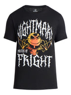Nightmare Before Christmas Men's and Big Men's Master of Fright Graphic Tee, Sizes S-3XL