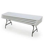 Lifetime Commercial Nesting Folding Tables, 4-Pack, 8 ft White - 80344