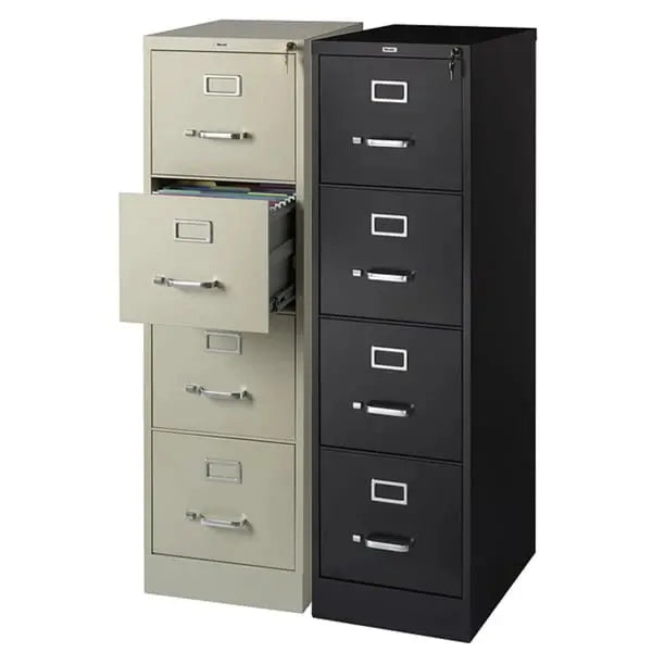Hirsh Commercial Four-Drawer Vertical Letter File Cabinet, 22D