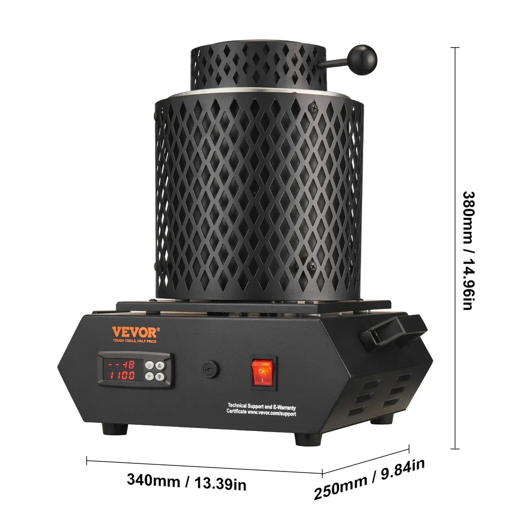 SKYSHALO Gold Melting Furnace, 1 + 3 KG, 1350W