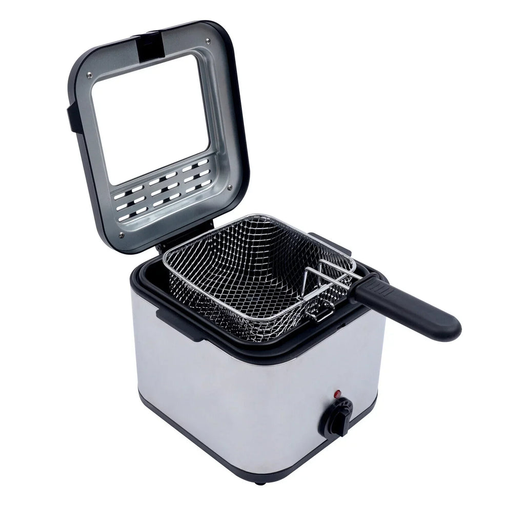1000W 2.5L Deep Fryer With Basket, View Window And Oil Dripping Hook