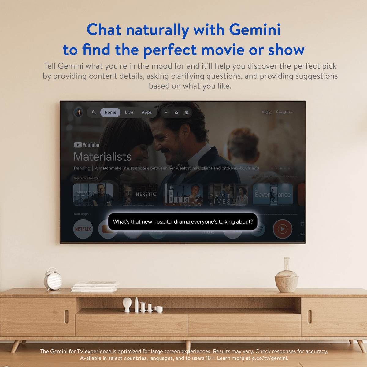 onn 4K Pro Streaming Device, Google TV with Gemini (NEW 2026 Model) - Ultra-fast Streaming, Stunning 4K UHD, 32GB Storage, 3GB RAM, Dolby Vision &