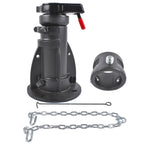 Mustrod C5G1216 Adjustable Cushioned 5th Wheel to Gooseneck Adapter 12" to 16" 20,000 lb for RV Trailer
