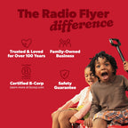 Radio Flyer Compass Kid & Cargo Stroll ‘N Wagon®, Gray Push and Pull Folding Fabric Wagon, for Kids 1 Year and up