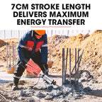 BAUMR-AG 2300W Demolition Jackhammer With 3 Chisels And Carry Case - BMJK-23S Mk II