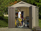 Keter Resin Outdoor Storage Shed, Taupe, 8 x 11 Foot - Factor