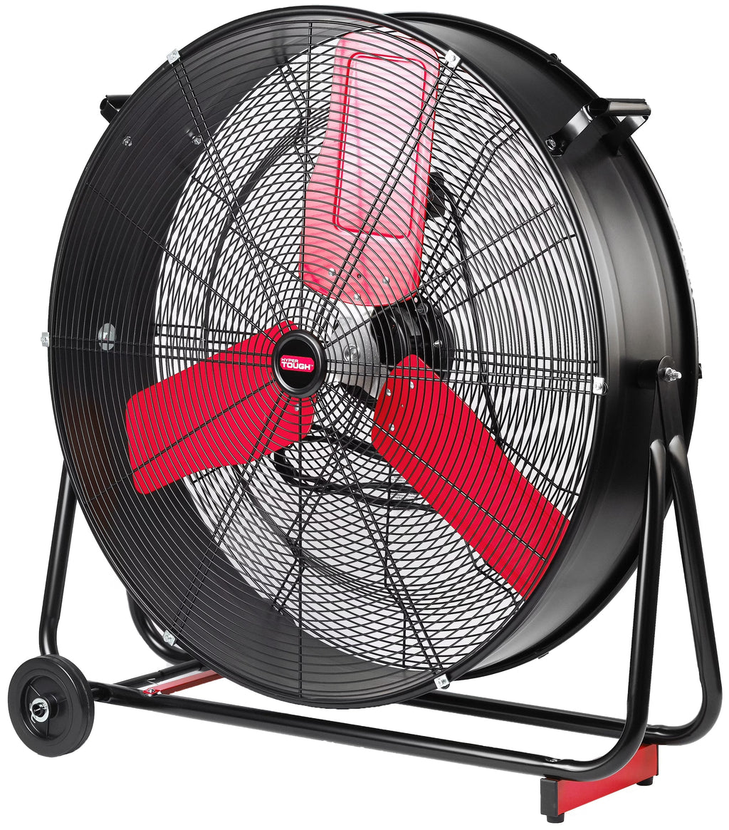 Hyper Tough 30 Inch 2-Speed Tilted Drum Fan Red & Black