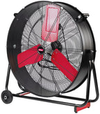 Hyper Tough 30 Inch 2-Speed Tilted Drum Fan Red & Black