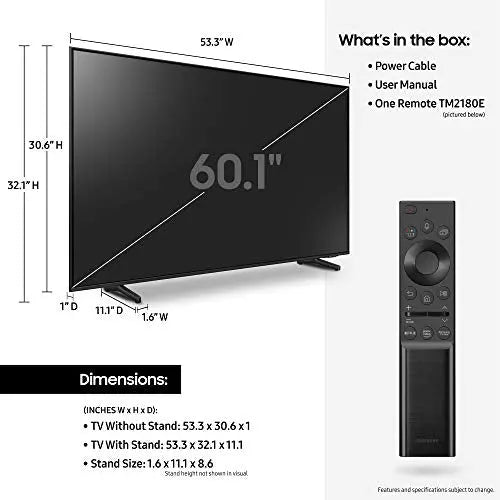 Samsung 32-Inch QLED Q60A 4K UHD Smart TV With Alexa Built-In - QN32Q60AAFXZA