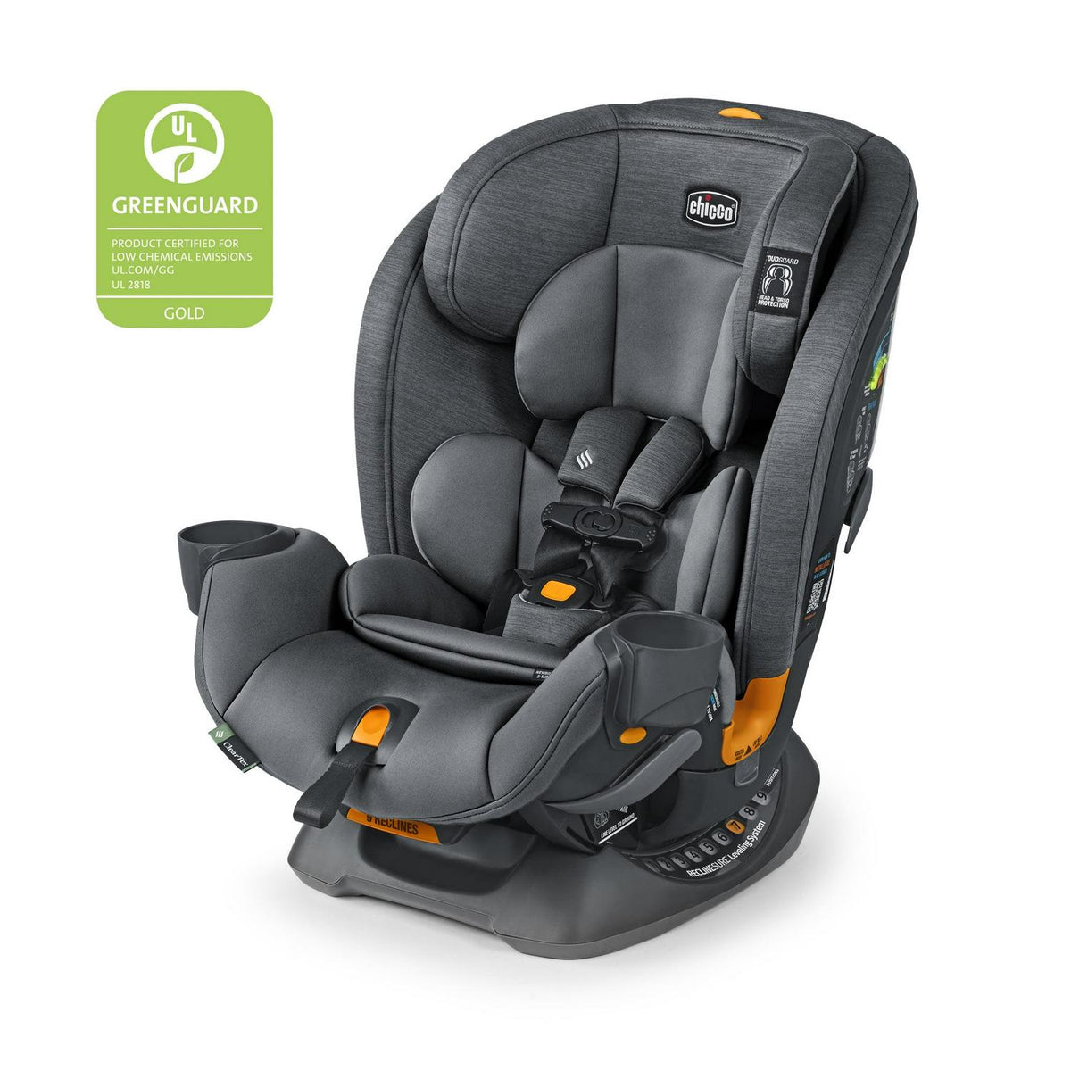 Chicco OneFit ClearTex All-in-One Car Seat, Slate - 00079741040070