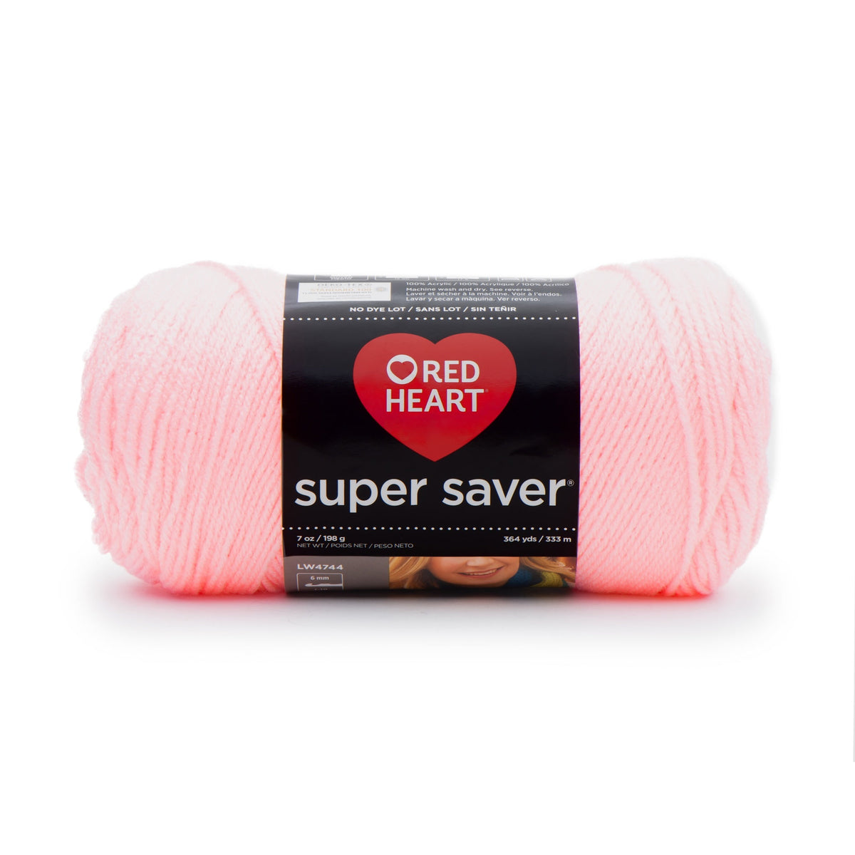 Red Heart Super Saver 4 Medium Acrylic Yarn Black 7oz 198g 364 Yards