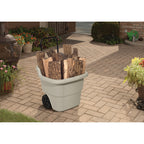 Suncast Resin Rolling Lawn and Utility Cart with Retractable Handle
