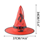 OAVQHLG3B Halloween Decorations Witch Hat Lights, Halloween LED Hanging Lighted Glowing Witch Hats Battery Operated String Lights for Outdoor Indoor Yard Tree Garden Party Décor