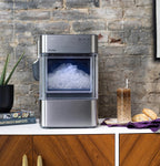 GE Profile Opal 2.0 Ultra Nugget Ice Maker With Scale Inhibiting Filter, Scoop, 38 lbs In 24 Hours, WiFi - Stainless Steel