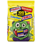 Butterfinger, CRUNCH, Baby Ruth & 100 Grand Halloween Candy Bulk, 100 count