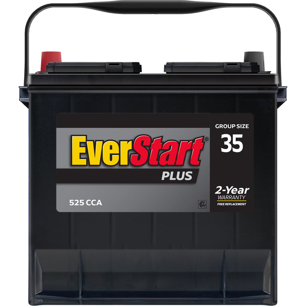 EverStart Plus Lead Acid Automotive Battery, Group Size 35, 12 V, 525 CCA
