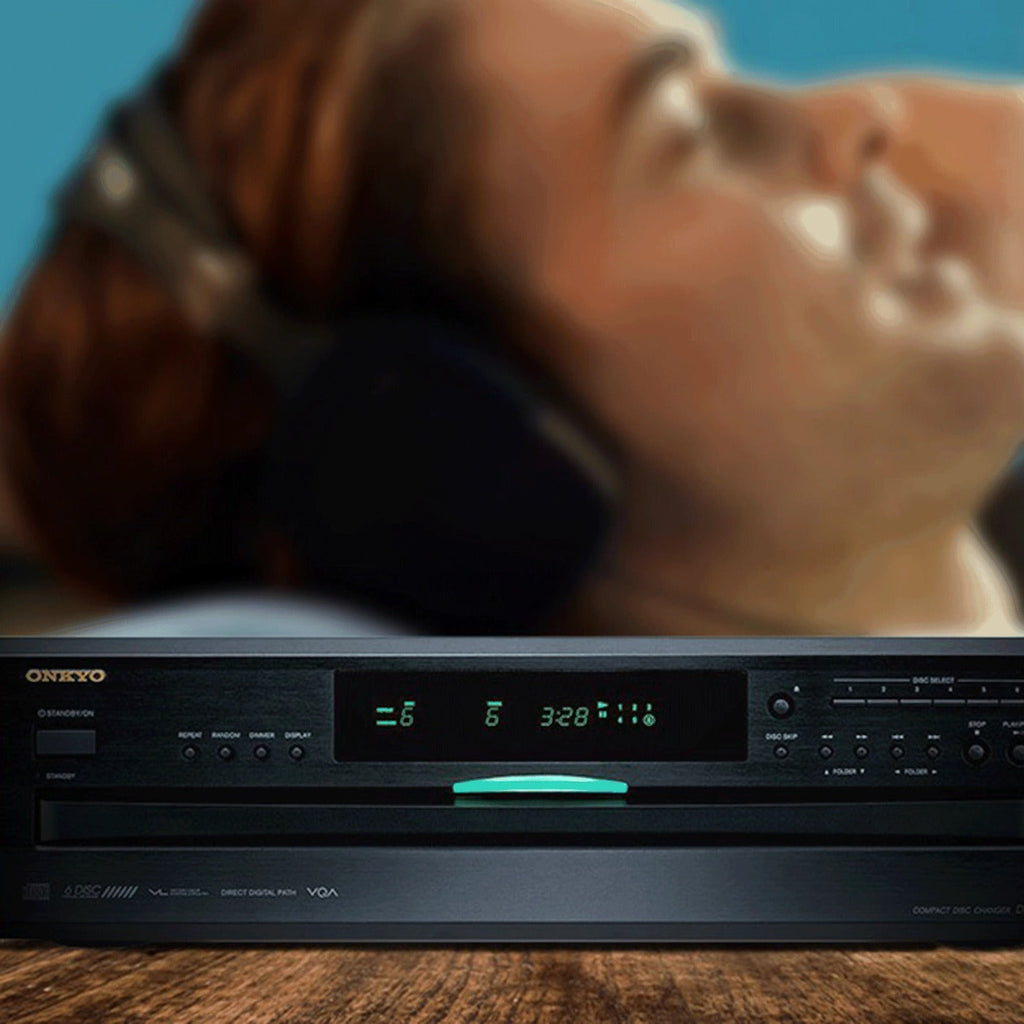Onkyo 6-Disc CD Changer, Black - DX-C390