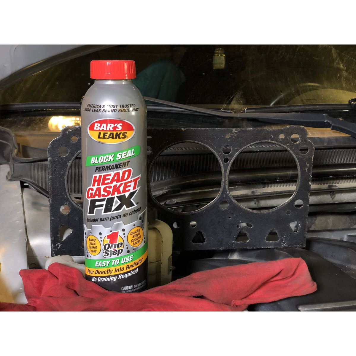 2 pack) Bar's Leaks Block Seal Head Gasket Fix Automotive Additive 24 oz