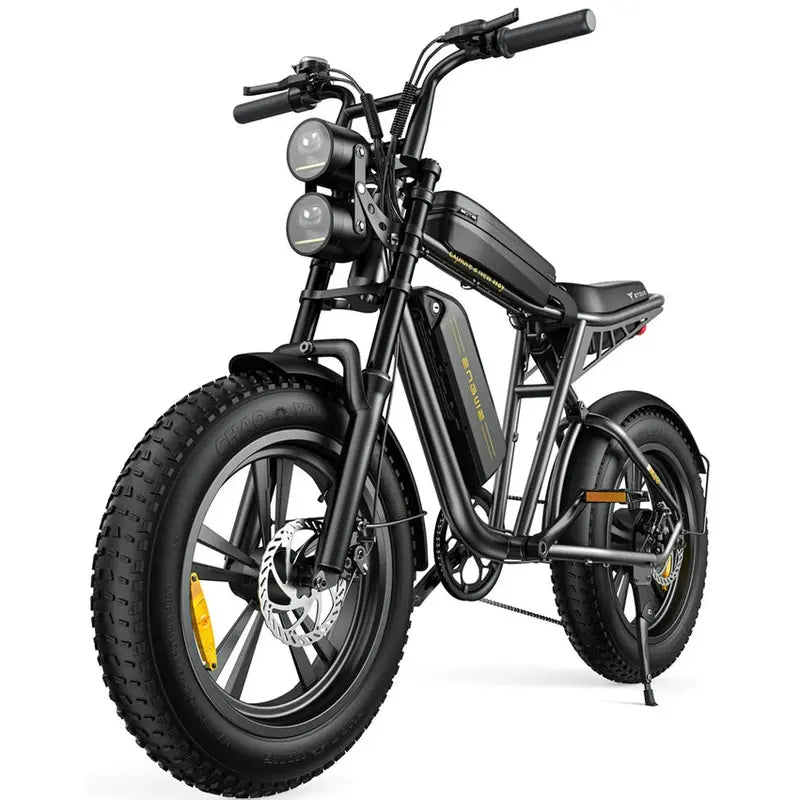 AKEZ Adult Fat-Tire E-Bike 1000W, 48V 13Ah Removable Battery, 94-Mile Range, Full Suspension