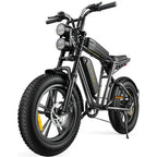 AKEZ Adult Fat-Tire E-Bike 1000W, 48V 13Ah Removable Battery, 94-Mile Range, Full Suspension