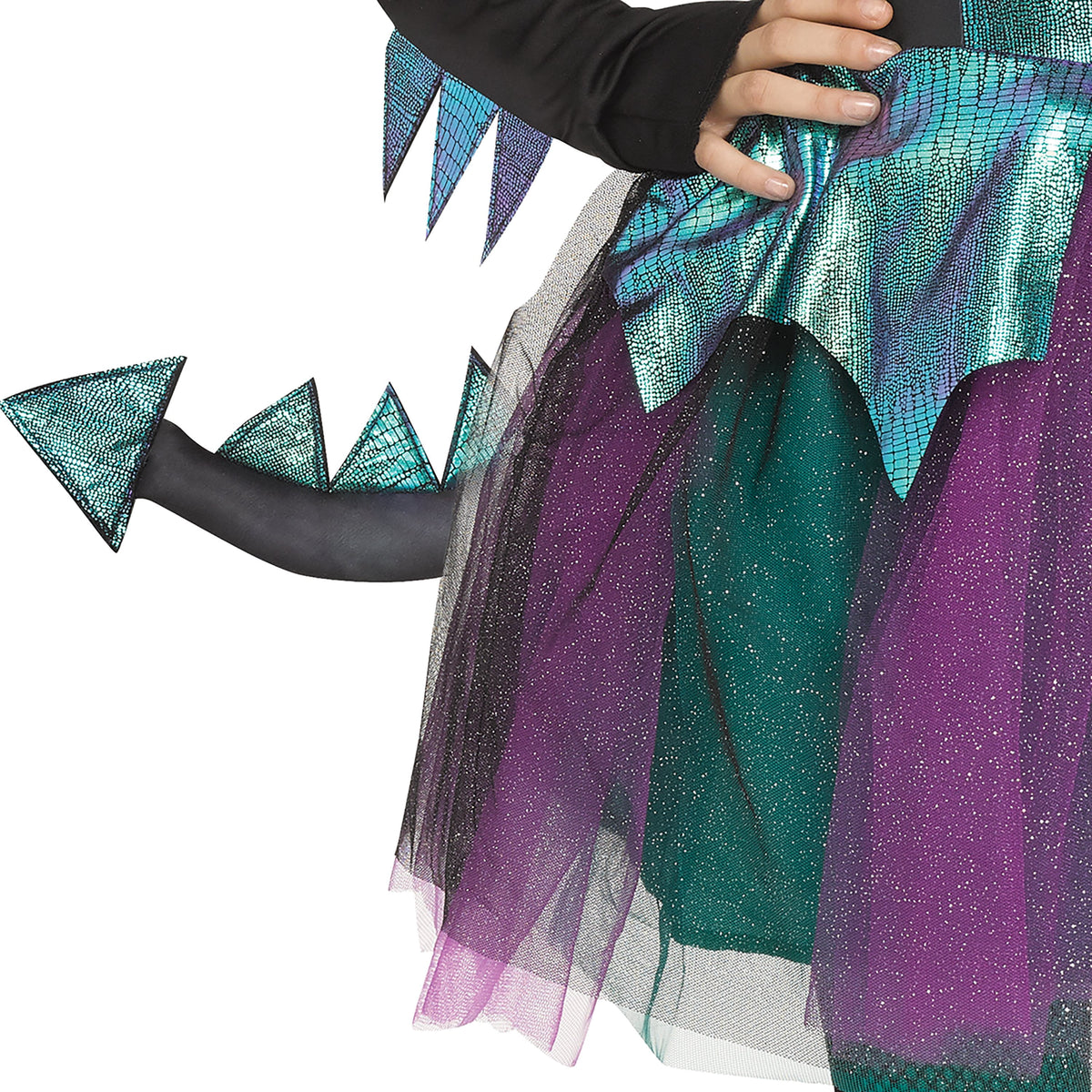 Dragon Queen Halloween Costume for Children, Girls' Size XL (14/16), by Way to Celebrate