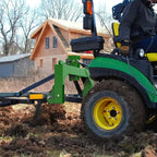 Uforic Category 1 Tractor 3 Point Quick Hitch, 3000 LBS 3-Pt Attachment with 2" Receiver & 5 Adjustable Bolt Positions