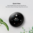 Nest Learning Thermostat, Easy Control for Every Room, Stainless Steel (3rd Gen)