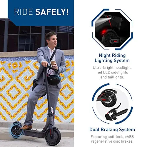 Hiboy Electric Scooter 500W, 10-Inch Solid Tires - S2 Pro