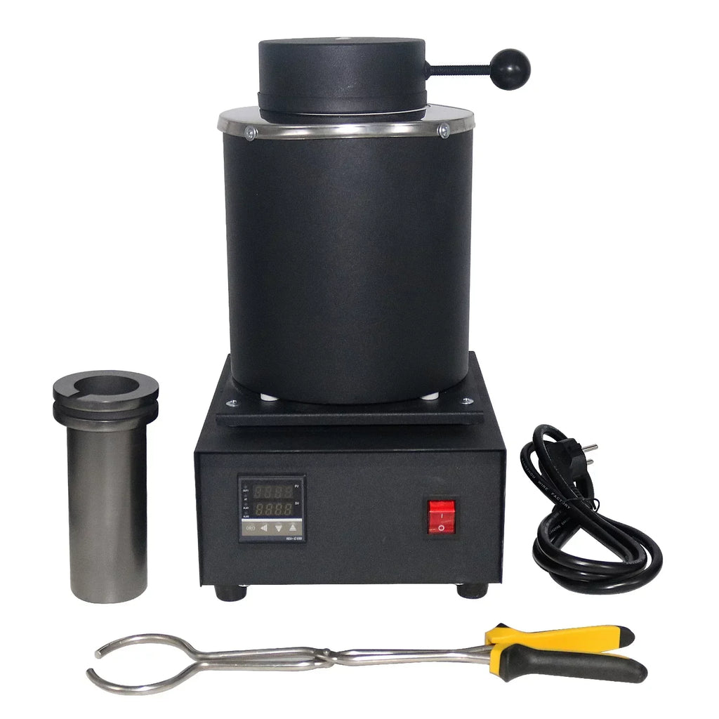 SHANGNIULU Digital Gold Melting Furnace, 2KG, 1400W, 110V With Graphite Crucible