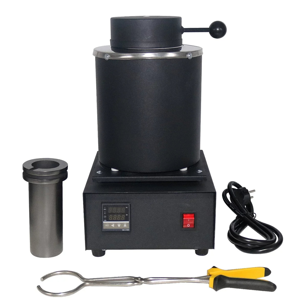 SHANGNIULU Digital Gold Melting Furnace, 2KG, 1400W, 110V With Graphite Crucible