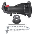 Mustrod C5G1216 Adjustable Cushioned 5th Wheel to Gooseneck Adapter 12" to 16" 20,000 lb for RV Trailer