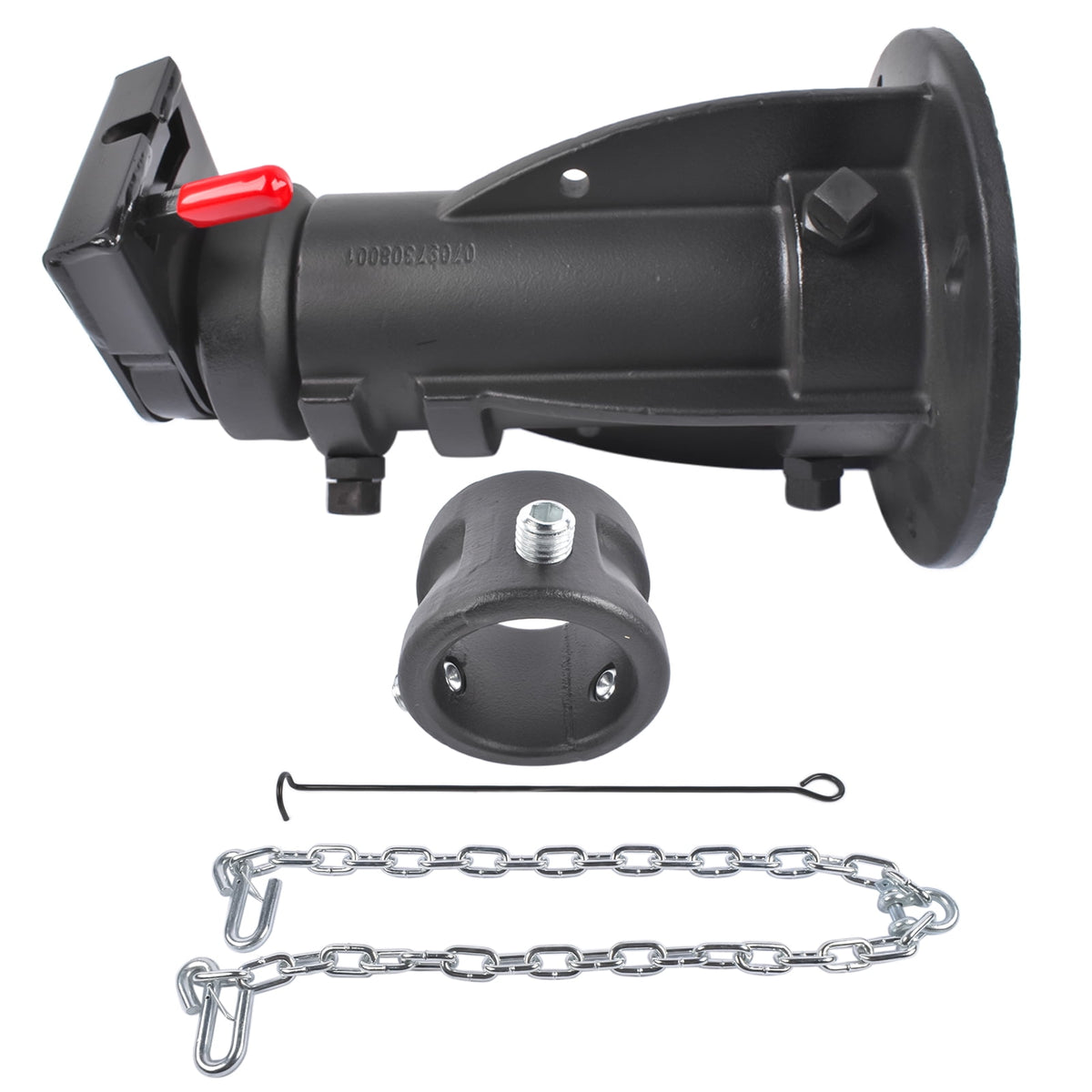 Mustrod C5G1216 Adjustable Cushioned 5th Wheel to Gooseneck Adapter 12" to 16" 20,000 lb for RV Trailer