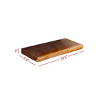 1 Piece Teak Wood Live Edge Rustic Floating Wall Shelf - 24, 36, 42