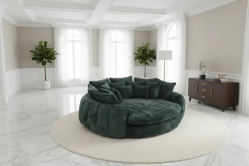 Oversized Double Loaf Sofa Bed With Supportive Armrests
