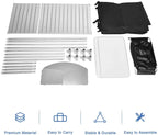 Treasual Portable Camping Kitchen Table, 48 Inch x 21.5 Inch, Windscreen And Storage Organizer