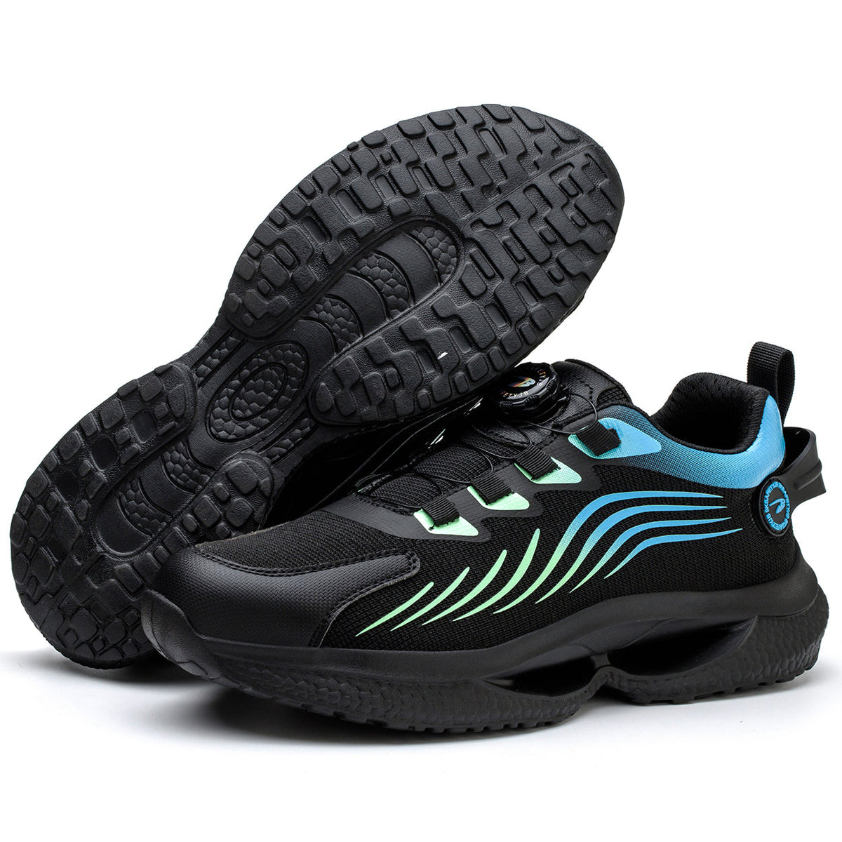 Unisex Steel Toe Shoes Closure System Laceless
