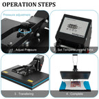 SHZOND Clamshell Heat Press 16 x 20 Inch 1700 W - Digital Control