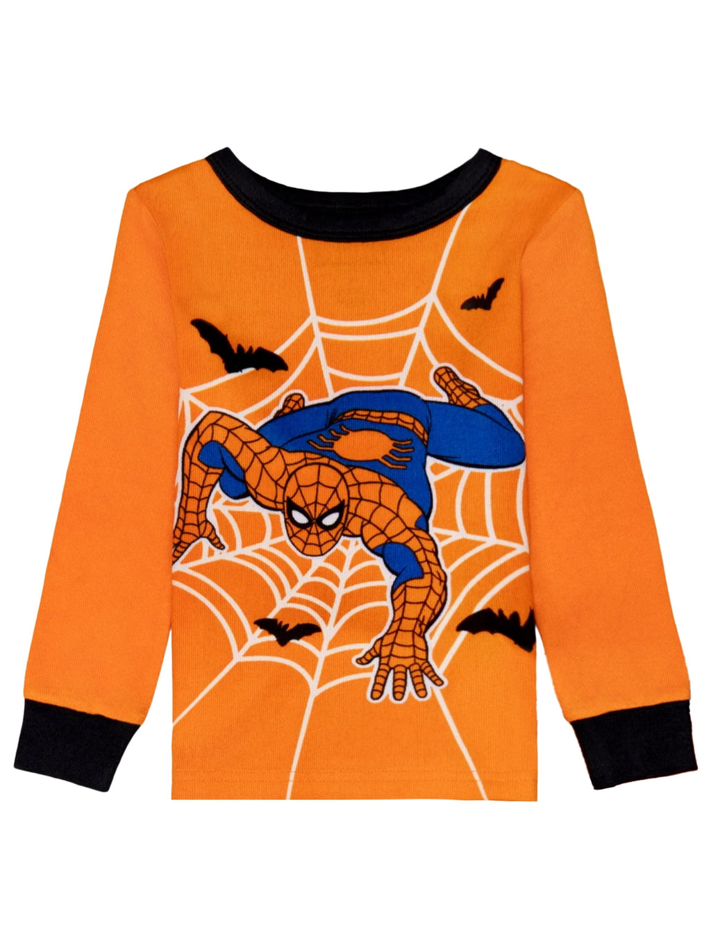 Marvel Boys Halloween Tight Fit Long Sleeve Top and Pant Pajama Set, 2-Piece, Sizes 4-12