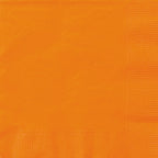 24 Count 6.5IN x 6.5IN Orange Disposable Paper Napkins by Way To Celebrate