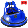 12V Bumper Car,Neche Ride On Toys for Toddlers,360° Spin Toddler Car with Remote,5 LED Lights,Blue