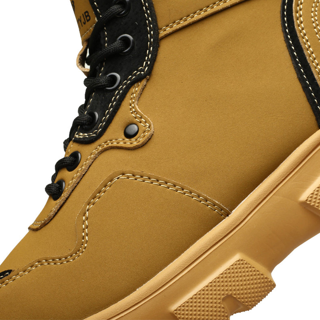 Classic Work Boots & Moccasin Stitching Steel Toe Boots