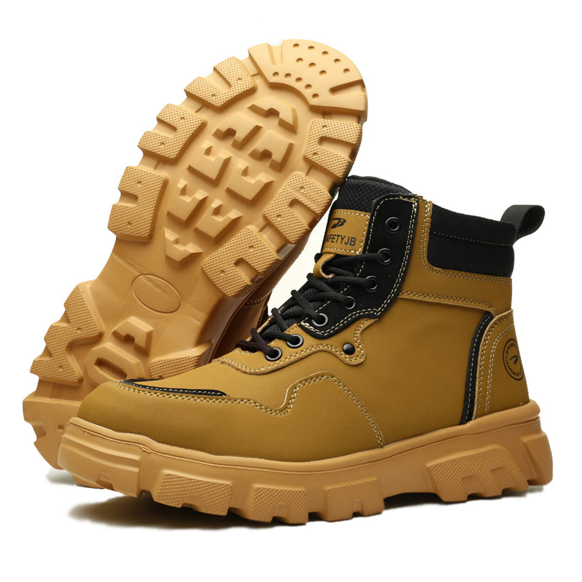 Classic Work Boots & Moccasin Stitching Steel Toe Boots