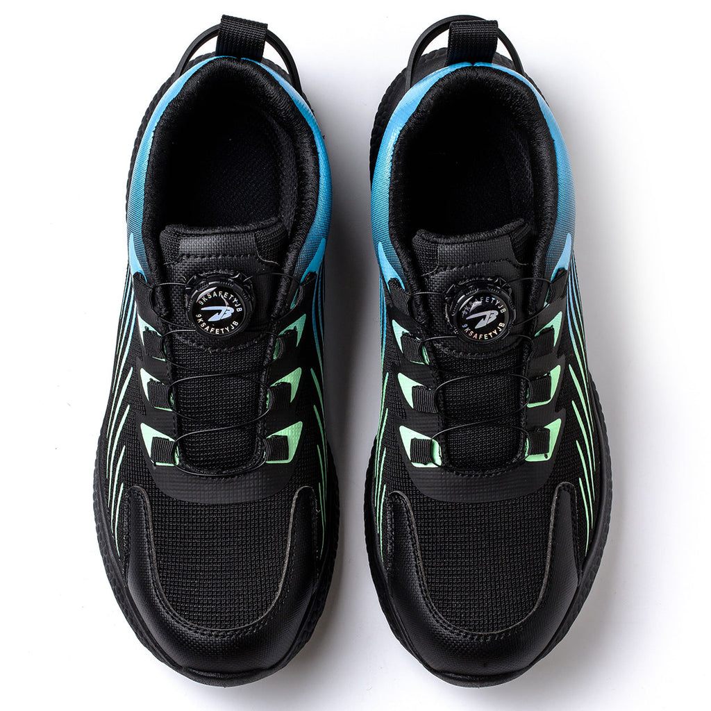 Unisex Steel Toe Shoes Closure System Laceless