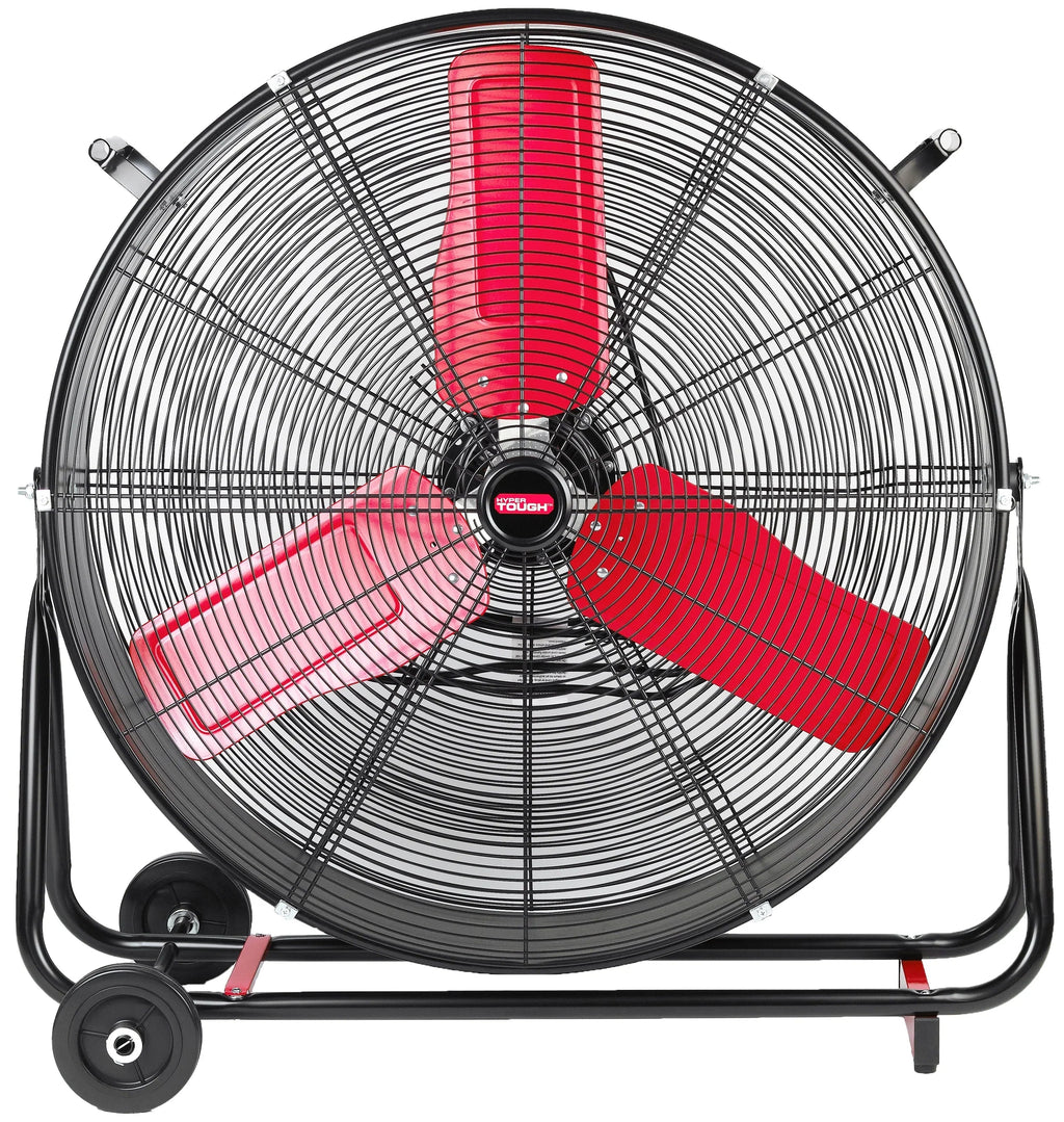 Hyper Tough 30 Inch 2-Speed Tilted Drum Fan Red & Black
