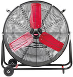 Hyper Tough 30 Inch 2-Speed Tilted Drum Fan Red & Black