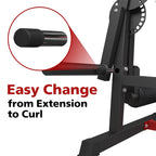 syedee Leg Press, Hack Squat And Leg Extension Machine - Lower Body Home Gym