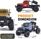 RocHobby Atlas 1/10 4WD 2.4Ghz RC Rock Crawler Truck, Yellow