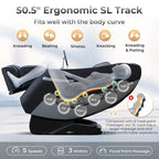 Costway Full-Body SL-Track Zero Gravity Massage Chair - Black + Grey/White + Grey