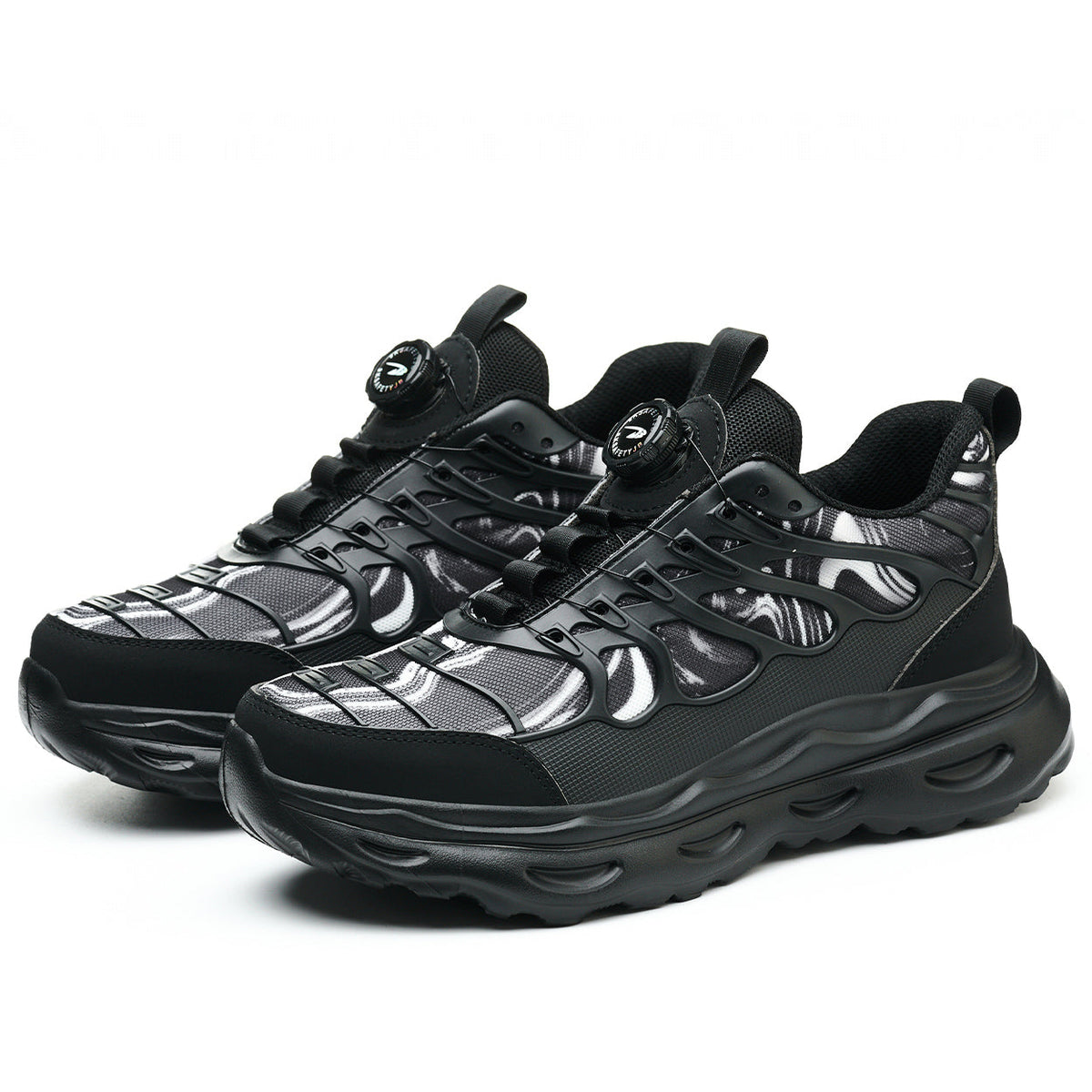 Breathable Steel Toe Safety Shoes Dial Lacing System & Flexible Sole